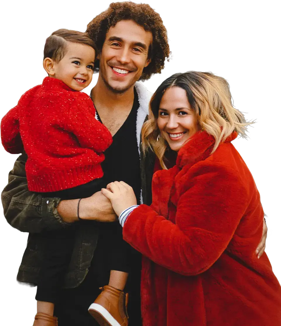 Happy family with insurance protection
